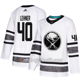 Män Ishockey Buffalo Sabres tröja Robin Lehner 40 Vit 2019 All-Star Adidas Authentic